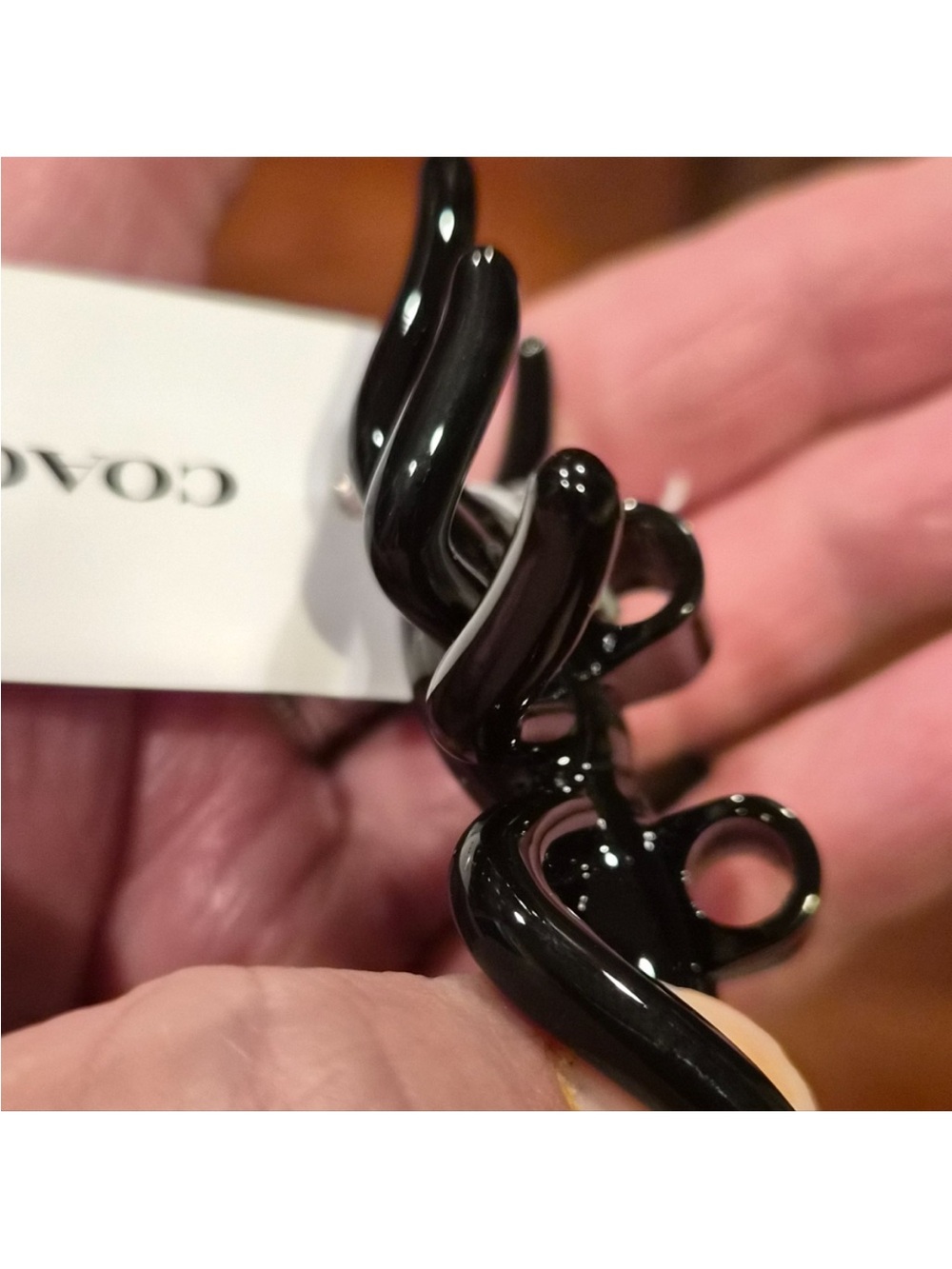 Coach Black Glossy Spider Charm - Picture 9 of 13
